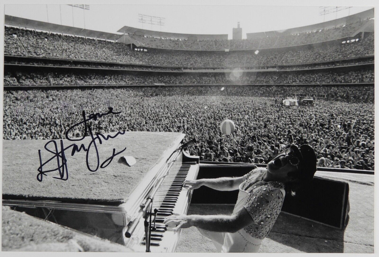 Elton John JSA COA Signed Autograph Photo 8 x 12