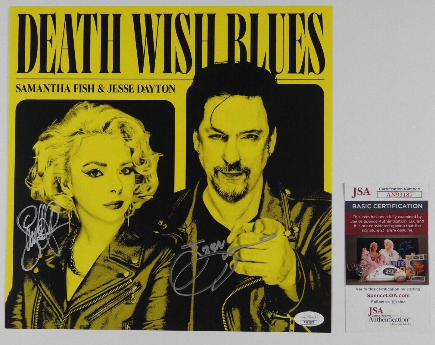 Samantha Fish Jesse Dayton JSA Signed Autograph Album Record Vinyl