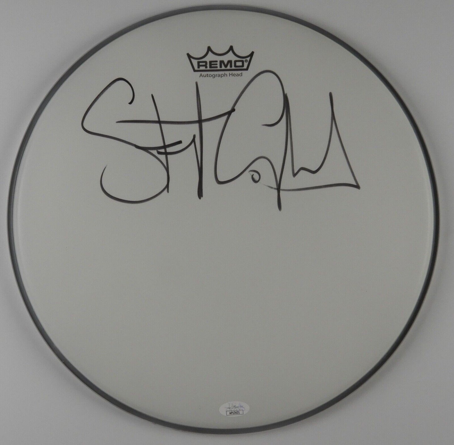 Stewart Copeland The Police Autograph Signed Drumhead JSA COA 14"