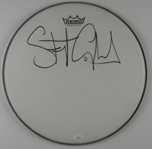 Stewart Copeland The Police Autograph Signed Drumhead JSA COA 14"