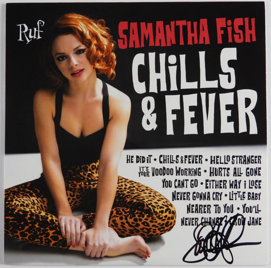 Samantha Fish JSA Autograph Signed Album Record Vinyl Chills & Fever