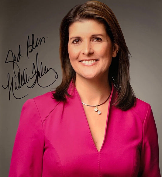 Nikki Haley Autograph Signed Photo 11 x 14 JSA COA
