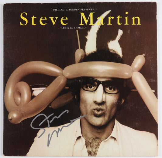 Steve Martin JSA Autograph Signed Album Record Vinyl Let's Get Small