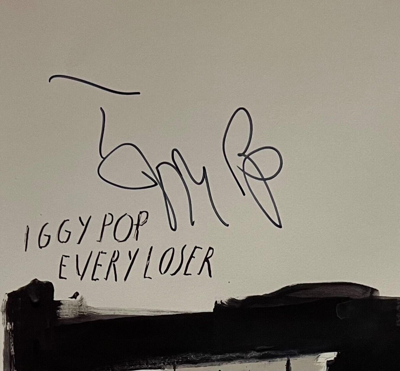 Iggy Pop JSA Signed Autograph Poster Every Lover Comes w Record Album