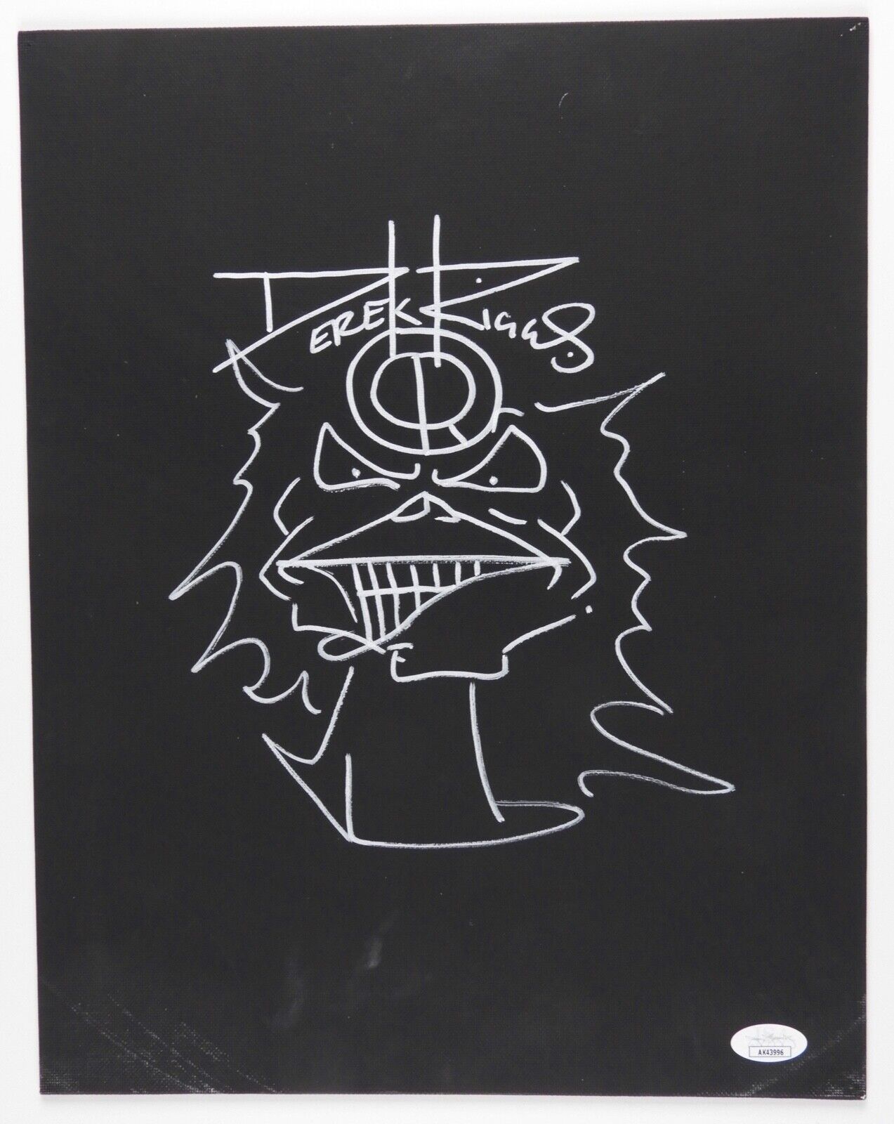 Iron Maiden Derek Riggs JSA Autograph Signed Original Sketch Eddie can ...