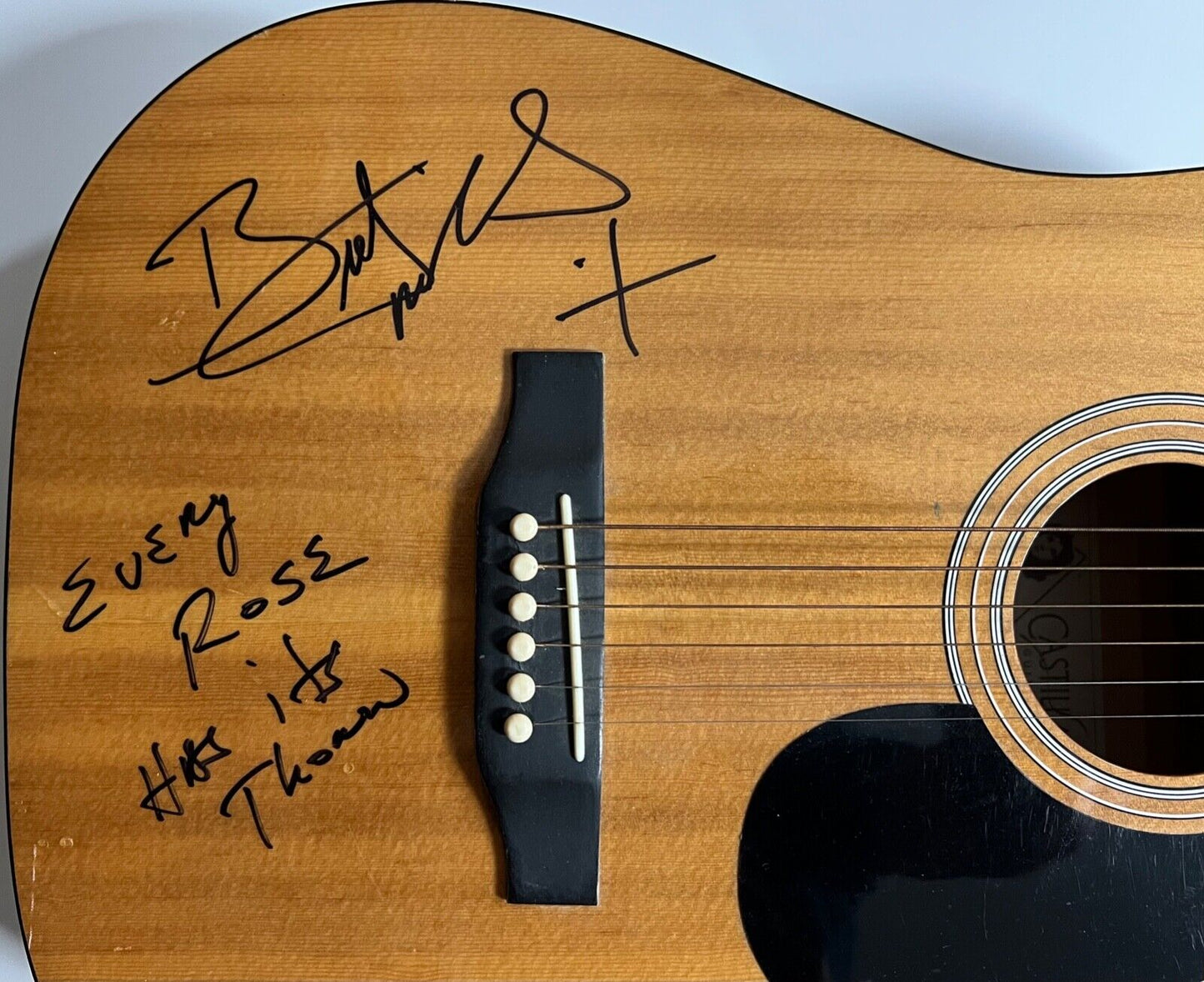 Bret Michaels Poison JSA Signed Autograph Acoustic Guitar