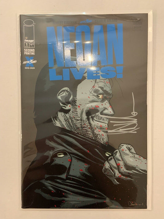 Jeffrey Dean Morgan Signed Autographed Negan Lives comic book 2nd Printing