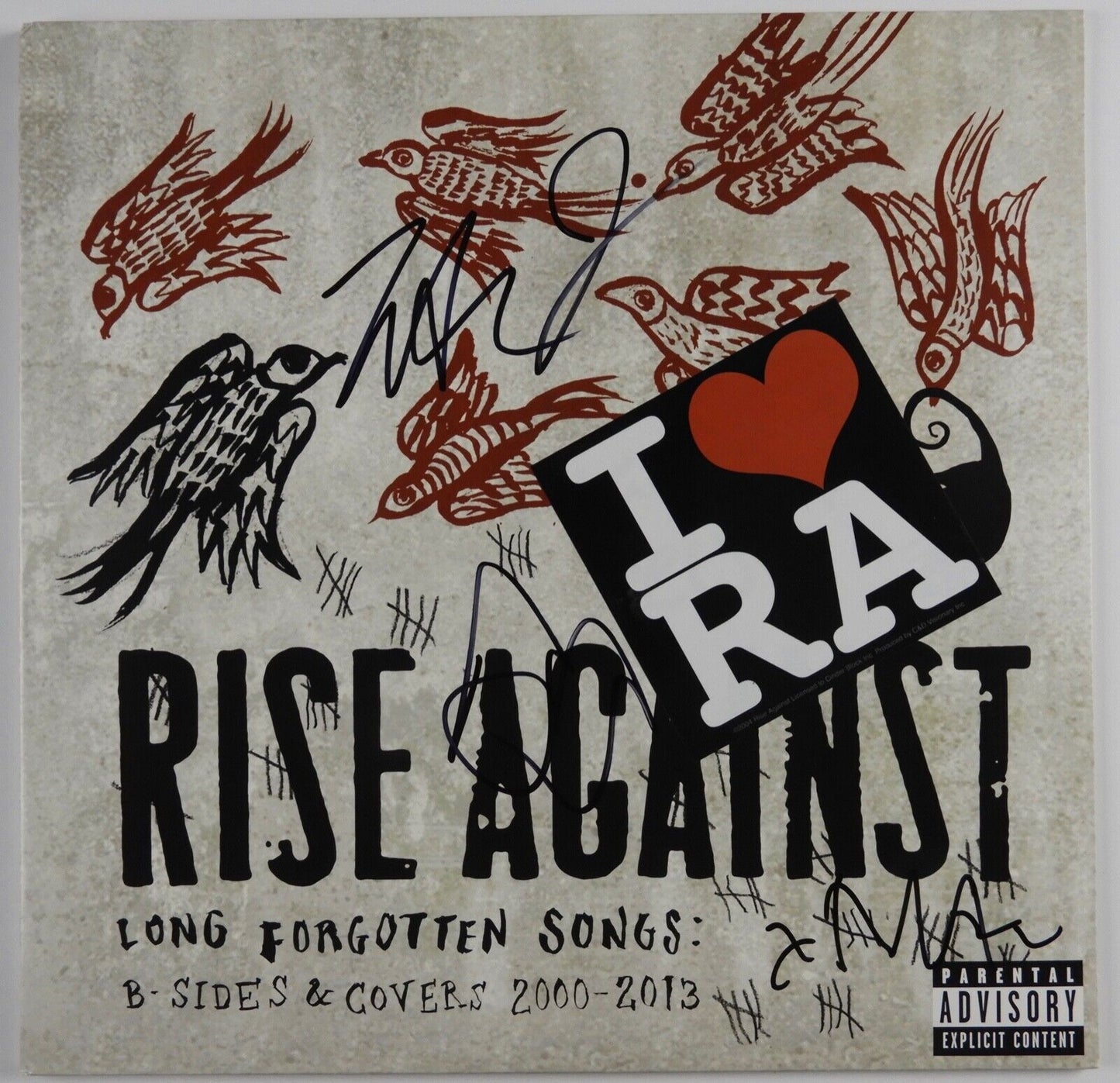Rise Against JSA Signed Autograph Album Record Vinyl Love Forgotten Songs