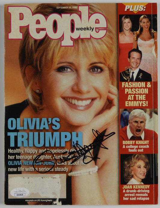 Olivia Newton-John JSA Autograph Signed People Magazine 2000