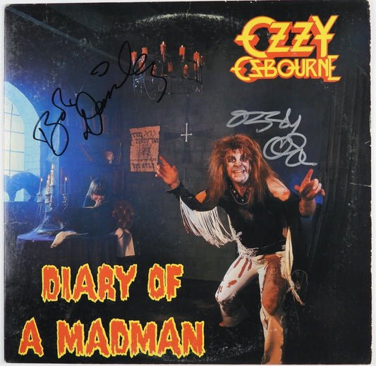 Ozzy Osbourne Autograph JSA Beckett Signed Album Bob Daisley Diary Of a Madman