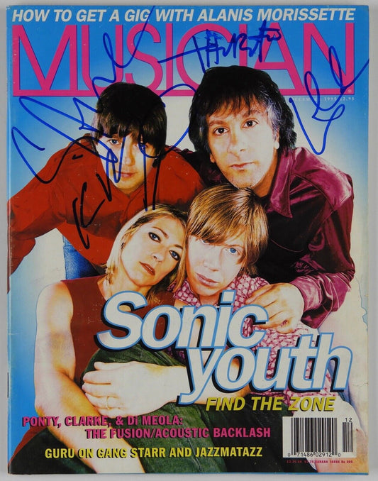 Sonic Youth JSA Autograph Signed Musician Magazine Fully Band Signed