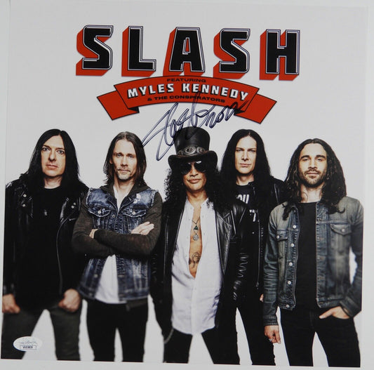 Slash JSA Signed Autograph Album Record Lithograph Guns N' Roses