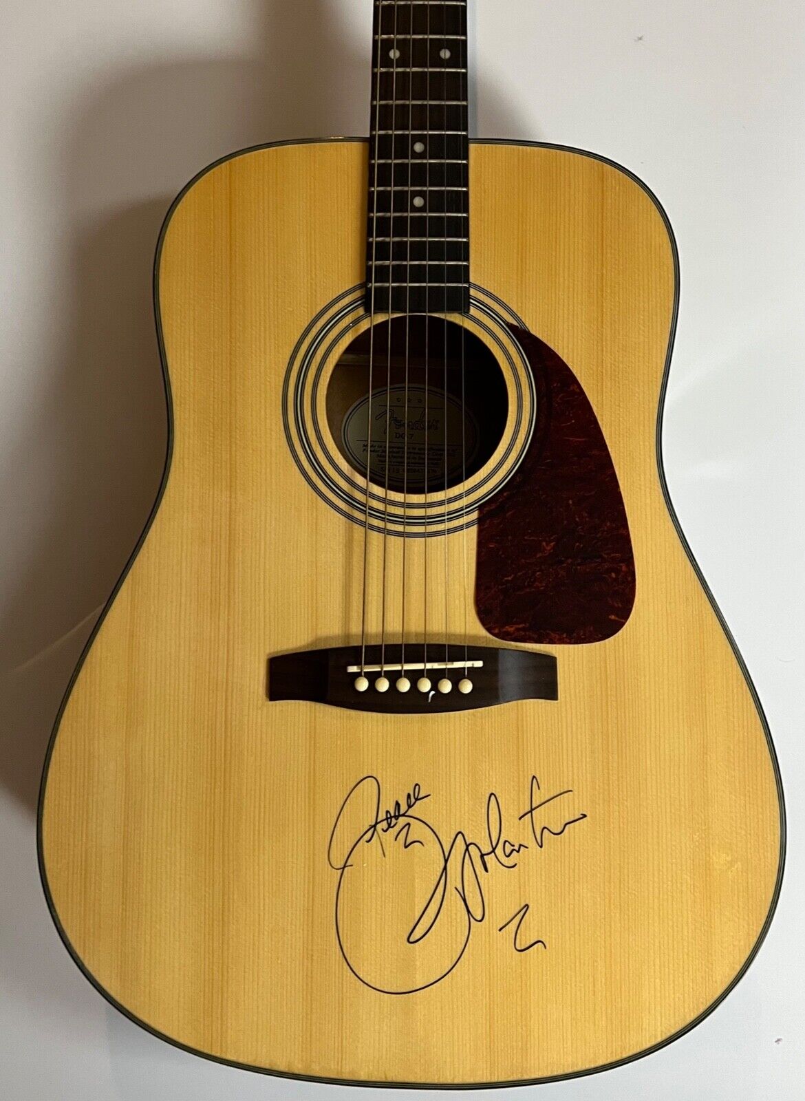 Ricky Martin JSA COA Autograph Signed Fender Acoustic Guitar