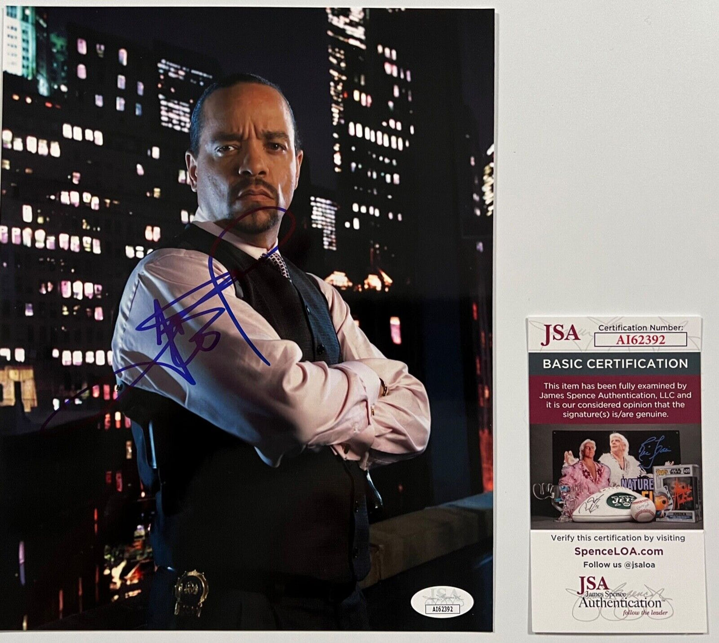 Ice T Law And Order SVU Signed JSA Autograph Photo