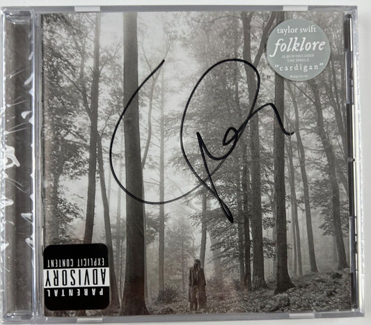 Taylor Swift Signed Autograph Folklore CD Booklet Still Sealed