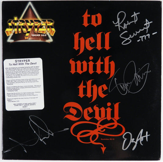 Stryper Fully Signed Autograph JSA Record Album Vinyl