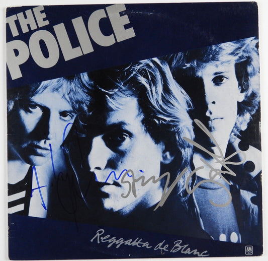 The Police JSA Signed Autograph Vinyl Album Reggatta De Blanc Sting, Andy, Stu