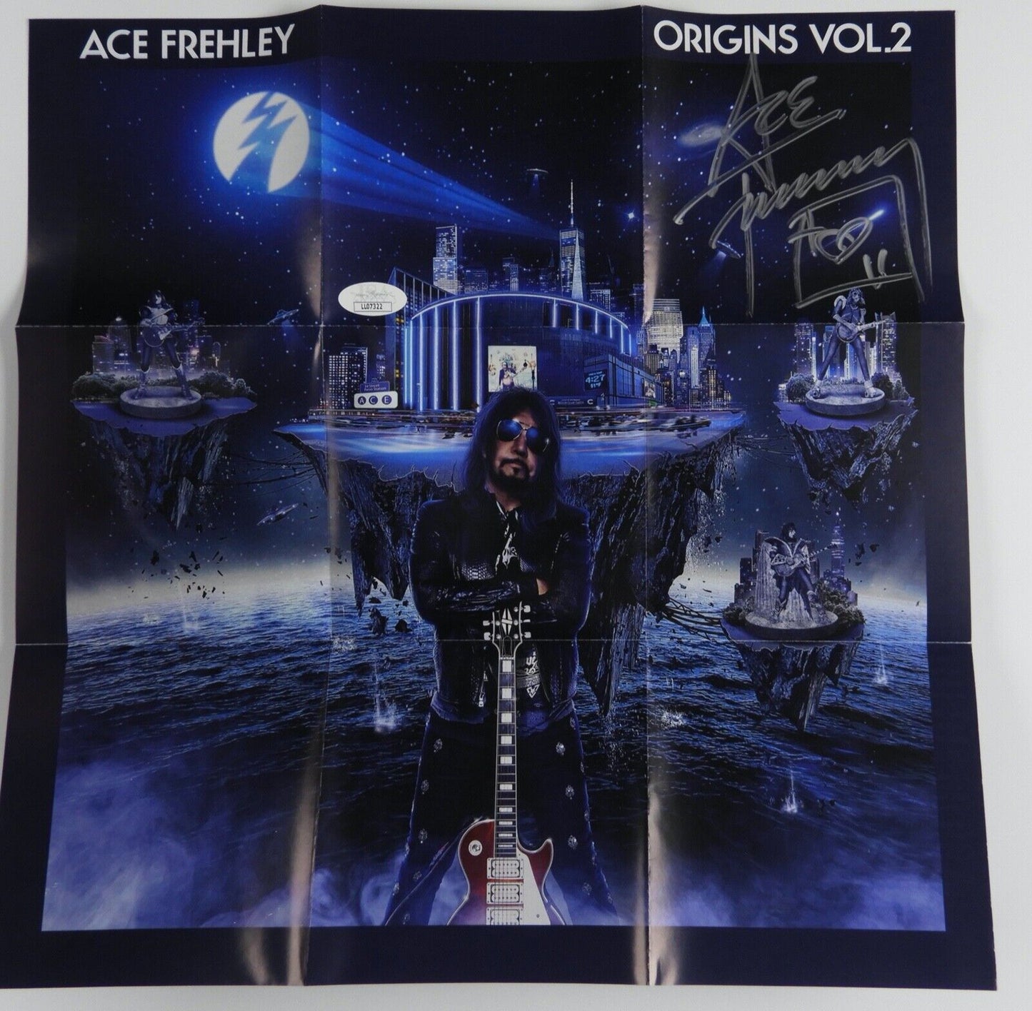 Ace Frehley JSA Signed Autograph CD Booklet Origins Vol 2 Poster KISS