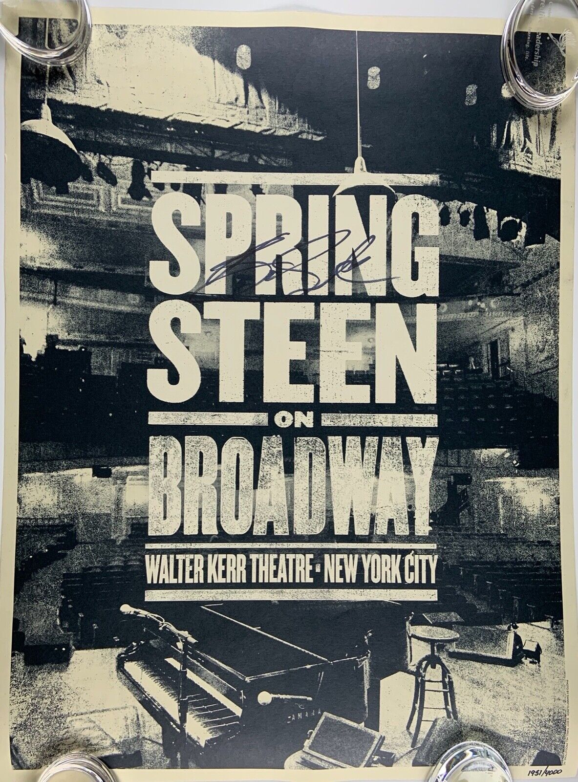 Bruce Springsteen On Broadway Autograph JSA Signed Poster Lithograph