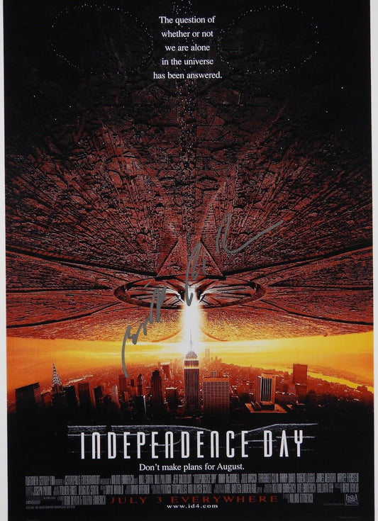 Independence Day Bill Pullman Autograph Signed Photo JSA 12 x 18