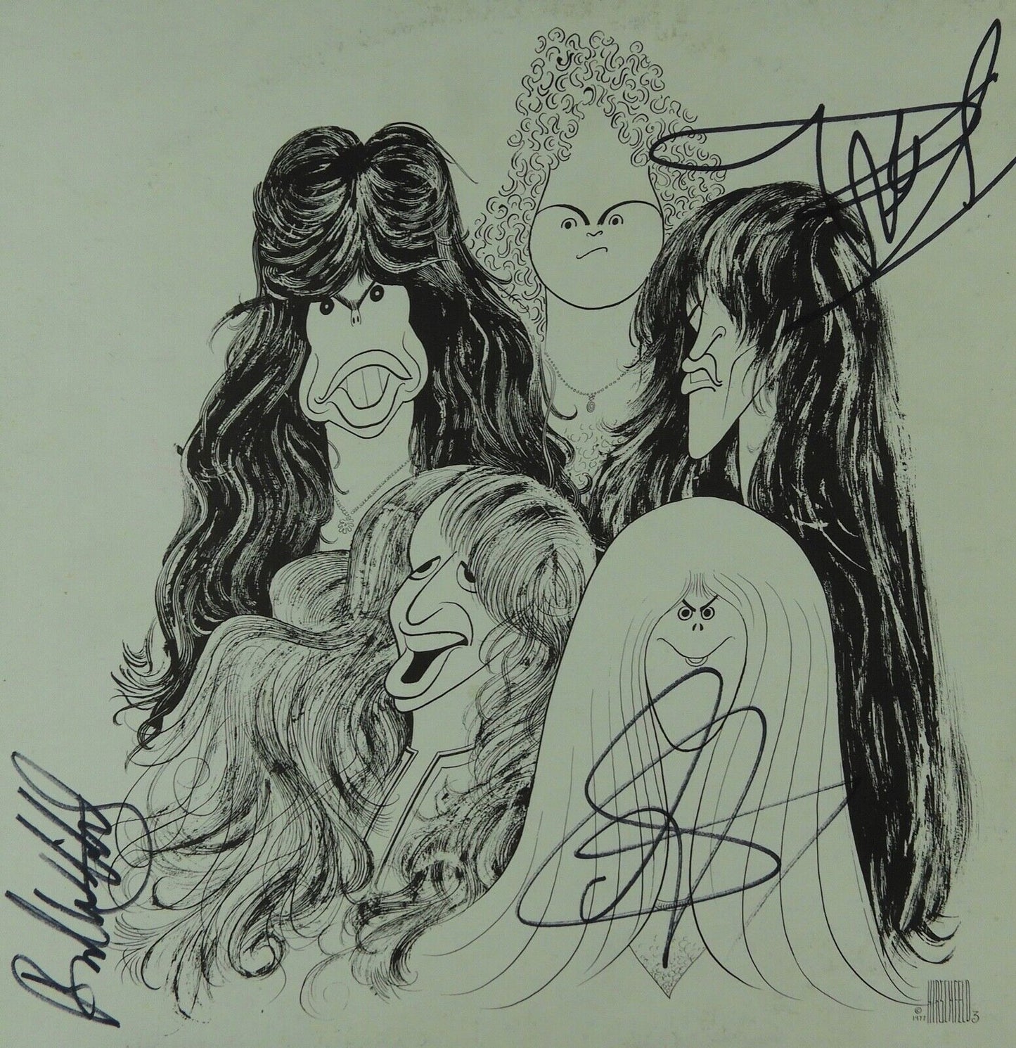 Aerosmith Signed Autograph  Album Record JSA Steven Tyler Whittford Hamilton