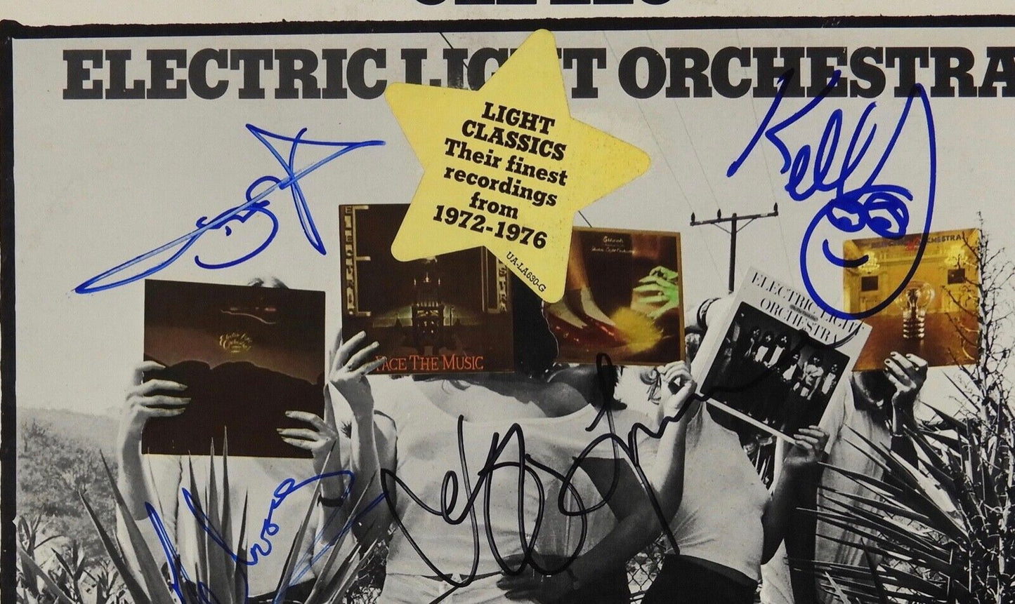 ELO Jeff Lynne + JSA Signed Autograph Album LP Record Electric Light Orchestra