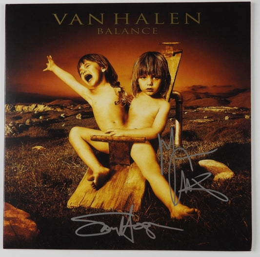 Van Halen JSA Autograph Signed  Sammy Hagar Michael Anthony Album Vinyl LP