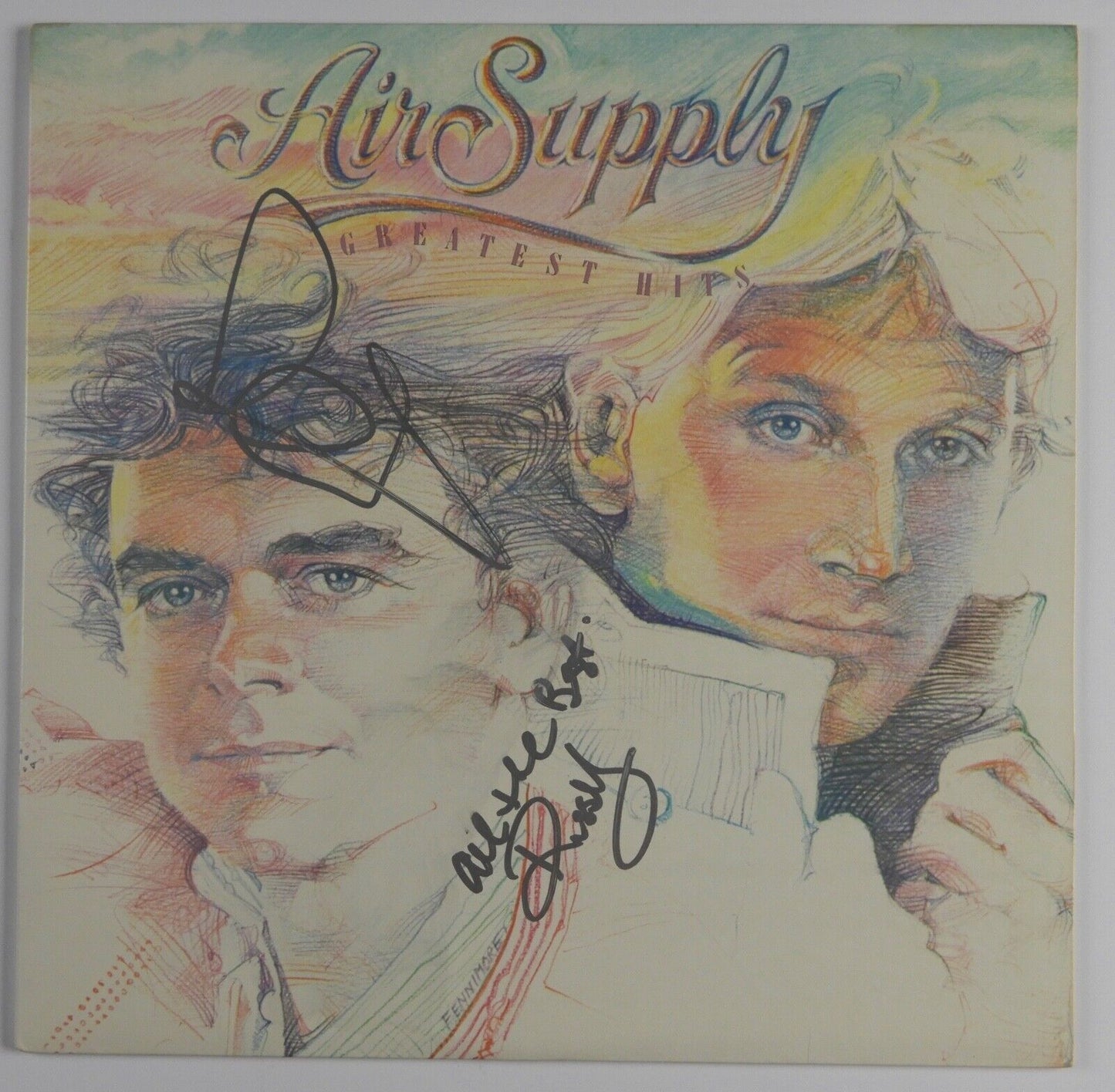 Air Supply JSA Signed Autograph Record Vinyl Graham Russell Hitchock