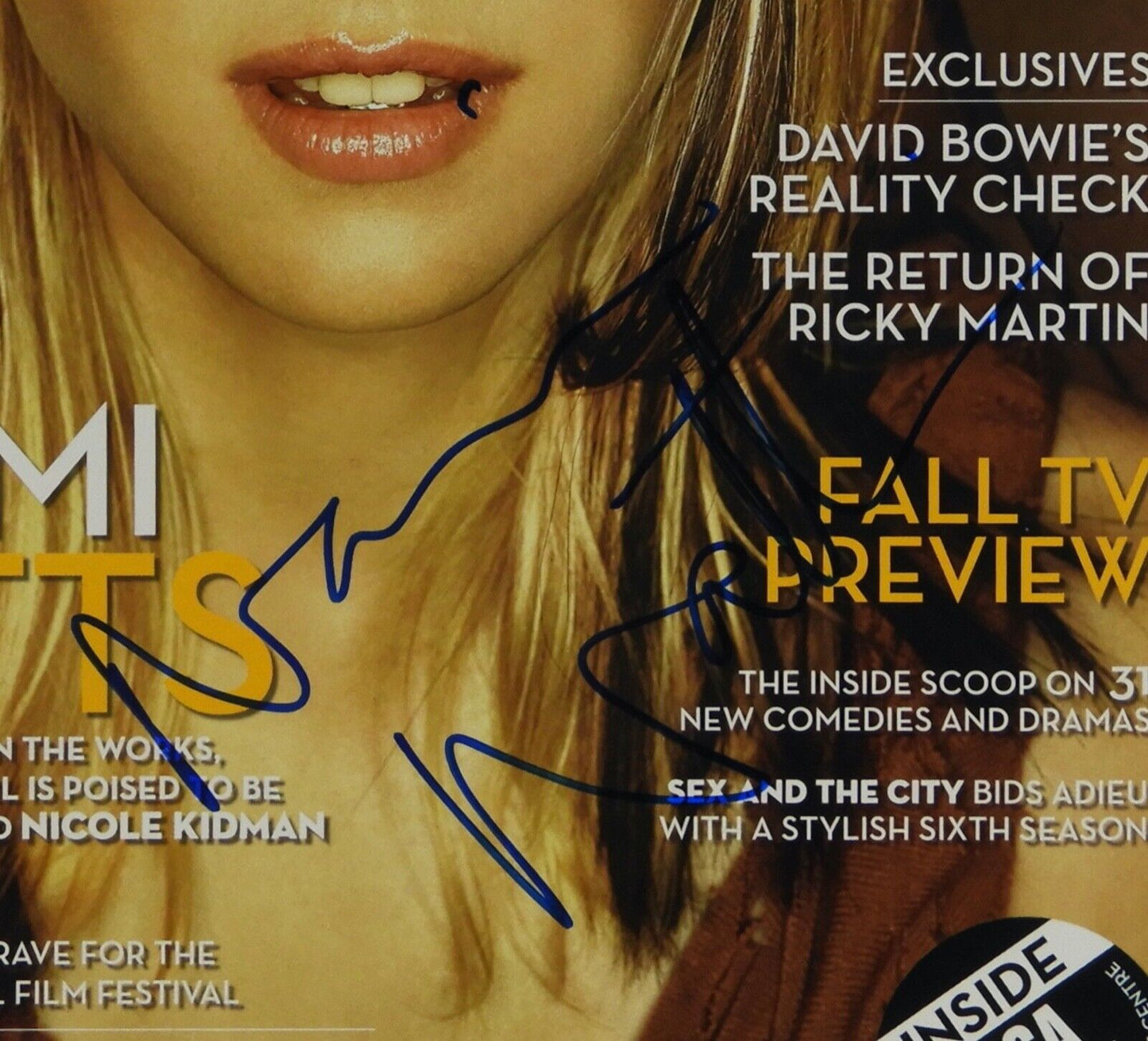 Naomi Watts JSA Autograph Signed Entertainment Magazine