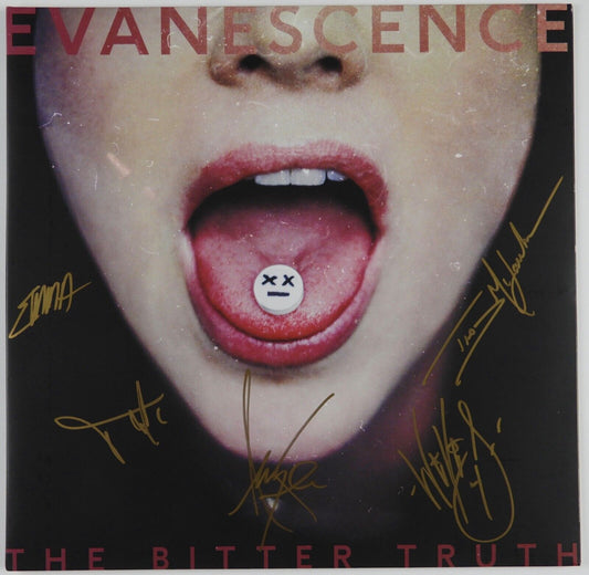 Amy Lee Evanescence JSA Band Signed Autograph Album Vinyl The Bitter Truth