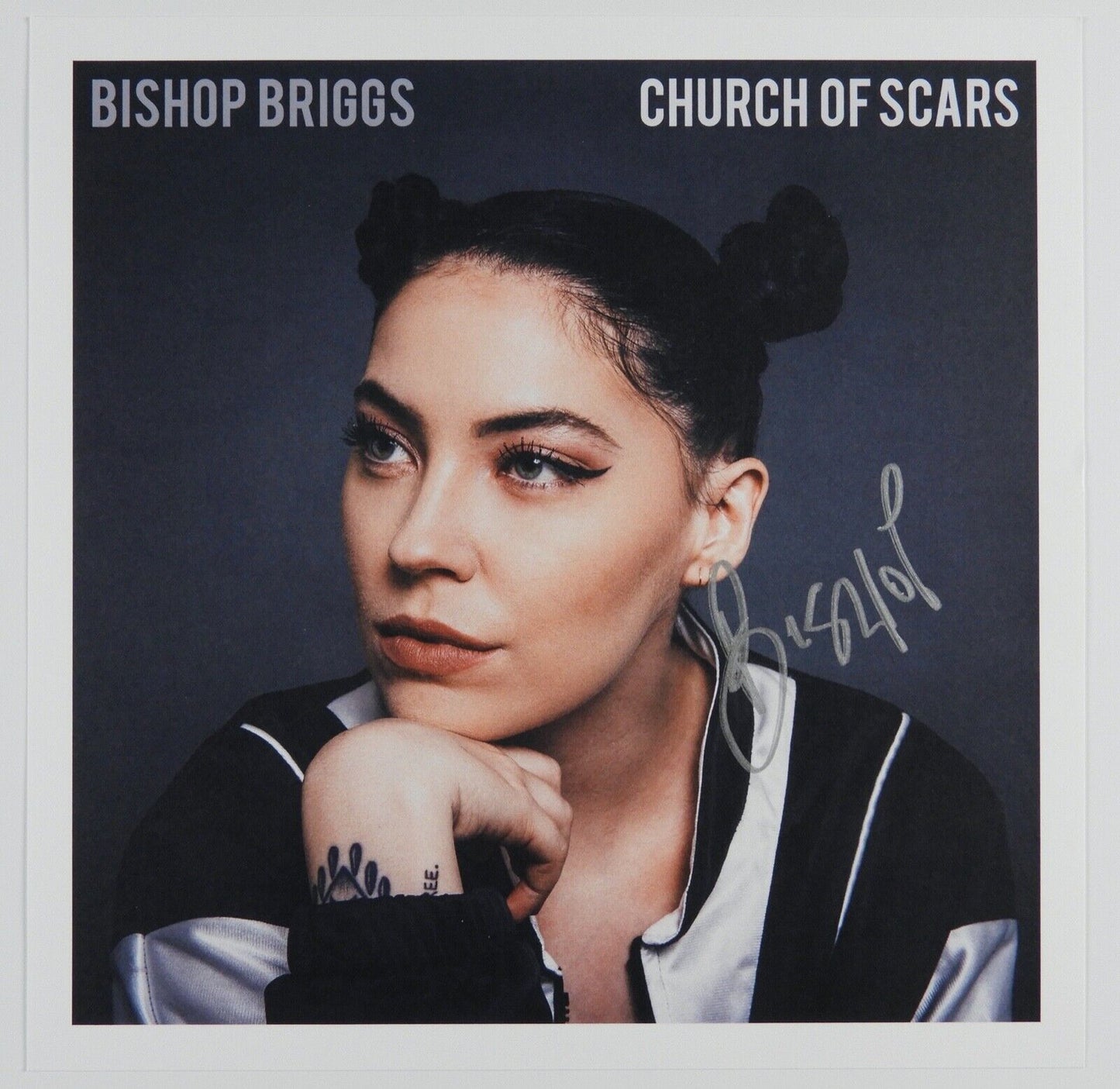 Bishop Briggs  JSA Signed Autograph 12" x 12" Lithograph Album Flat