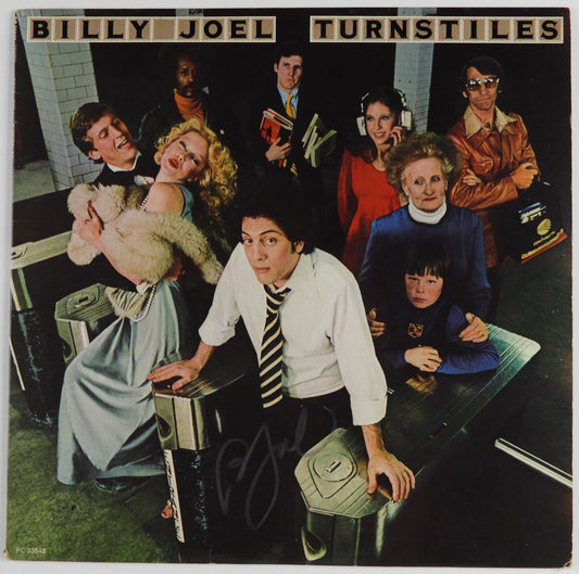 Billy Joel JSA Signed Autograph Album Vinyl Record Turnstiles