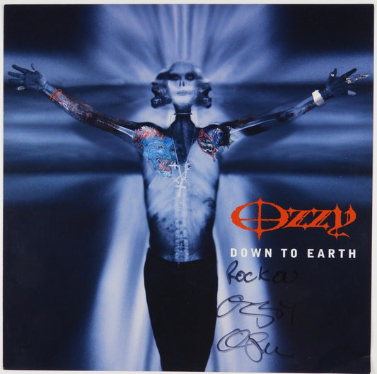 Ozzy Osbourne JSA Signed Autograph Album Flat Down To Earth
