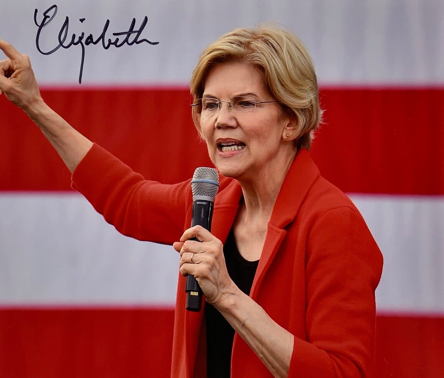 Elizabeth Warren JSA Autograph Signed Photo COA 11 x14 Senator President