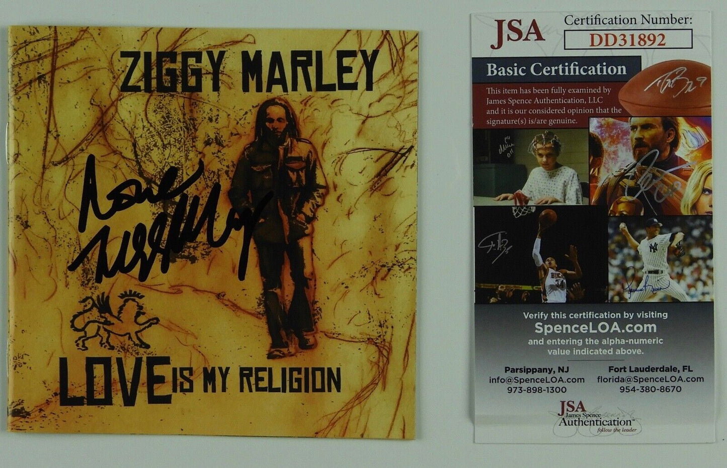 Ziggy Marley JSA signed autograph CD Booklet Love Is My Religion