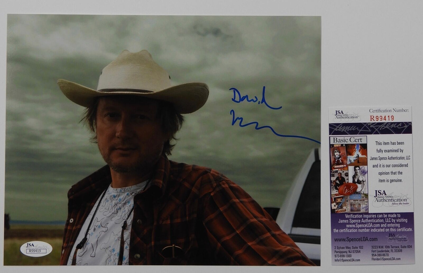 David Mackenzie Hell or High Water Autograph Signed 8 x 10 JSA COA