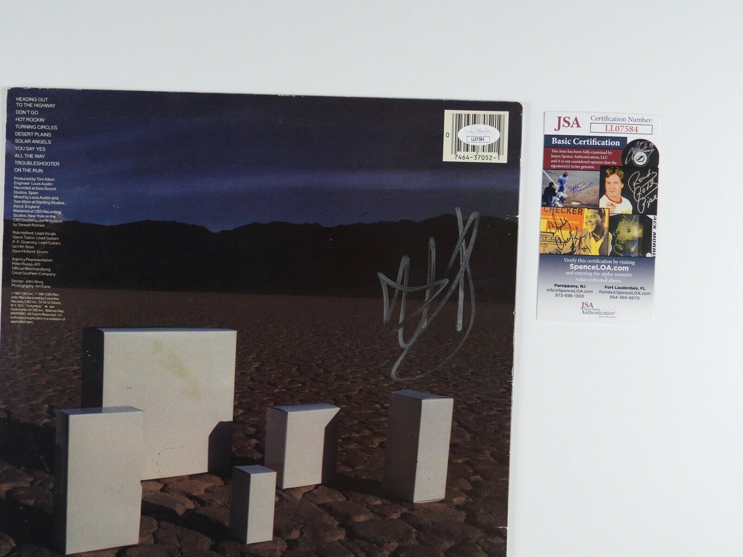 Judas Priest JSA Signed Autograph Album Record Vinyl Point Of Entry