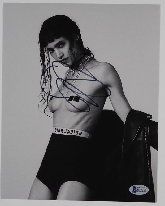 Sofia Boutella Autograph Signed Photo Beckett BAS 8 x 10