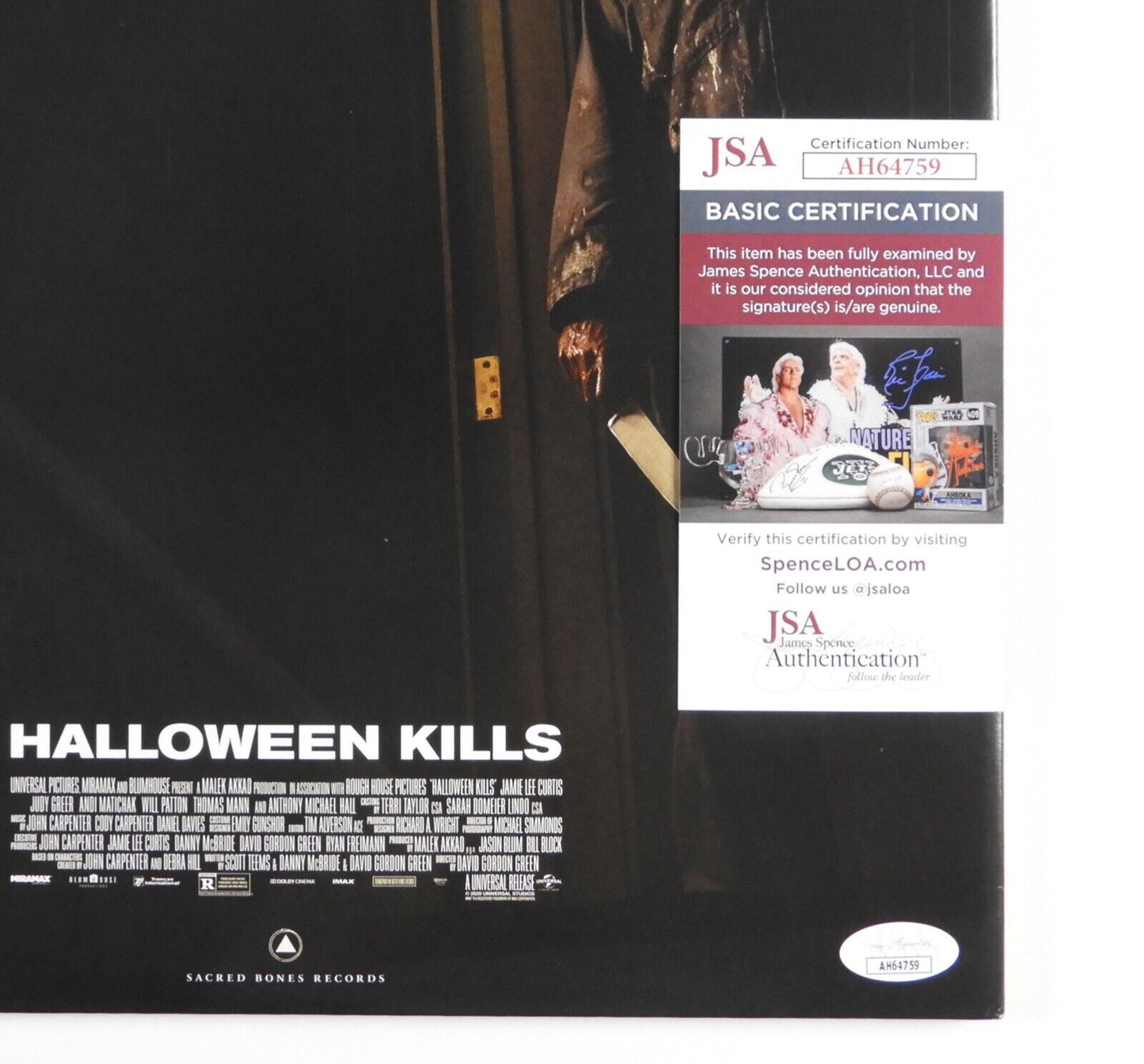 Halloween Kills JSA Signed Autograph Album Vinyl Soundtrack Colored Version