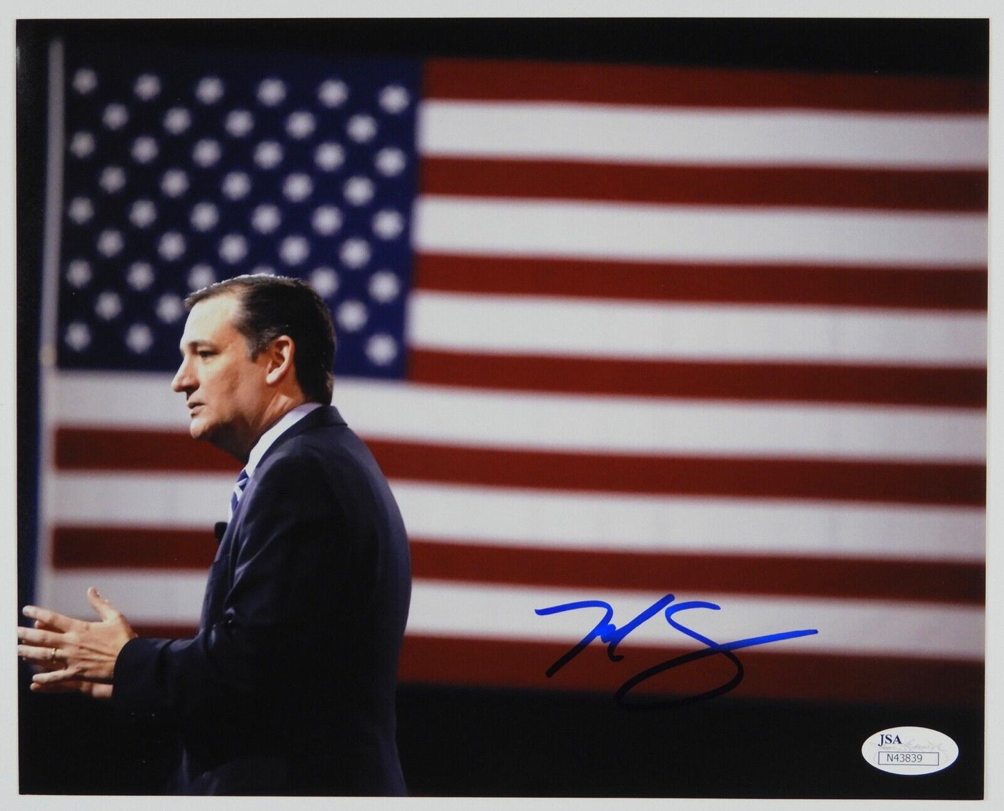 Ted Cruz Signed Photo 8 x 10 JSA COA