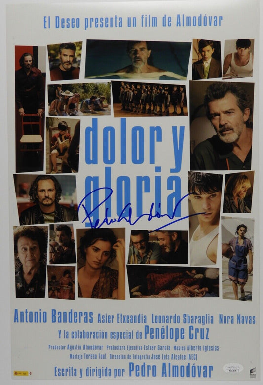 Pedro Almodovar Signed JSA Autograph 18" x 12" Dolory Gloria