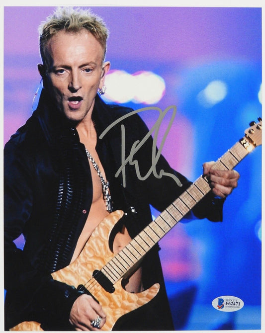 Phil Collen Def Leppard Autograph Signed Photo Beckett BAS 8 x 10