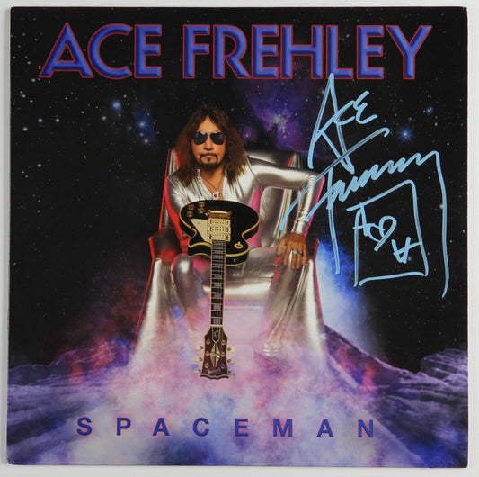 KISS JSA Ace Frehley Autograph Signed Record Album Spaceman Vinyl
