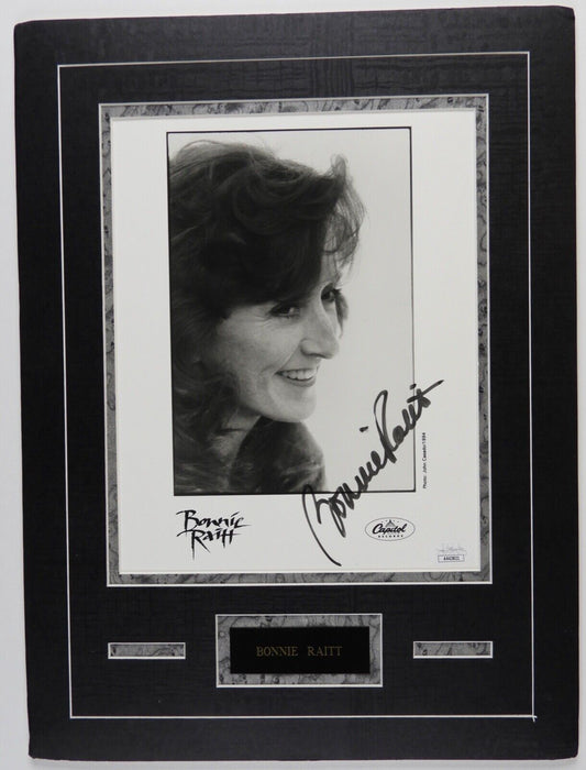 Bonnie Raitt Signed JSA Autograph 8 x 10 photo matted to 11 x 14