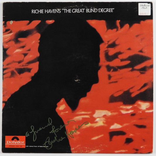 Richie Havens JSA Signed Autograph Album Vinyl Record The Great Blind Degree