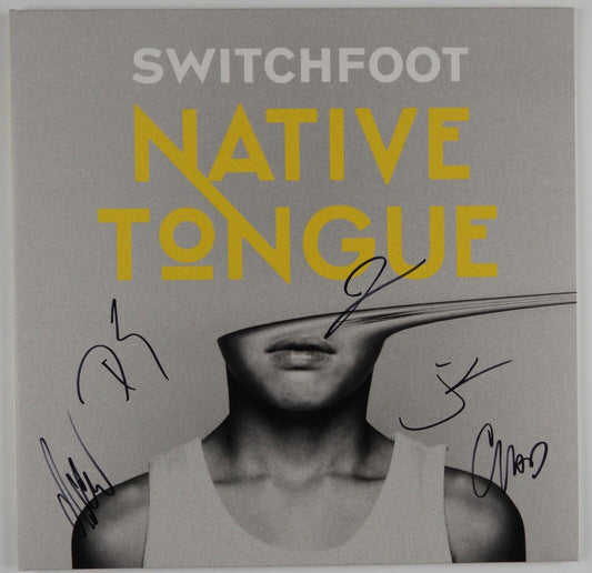 Switchfoot Fully Signed JSA Autograph Signed Album Record Native Tongue