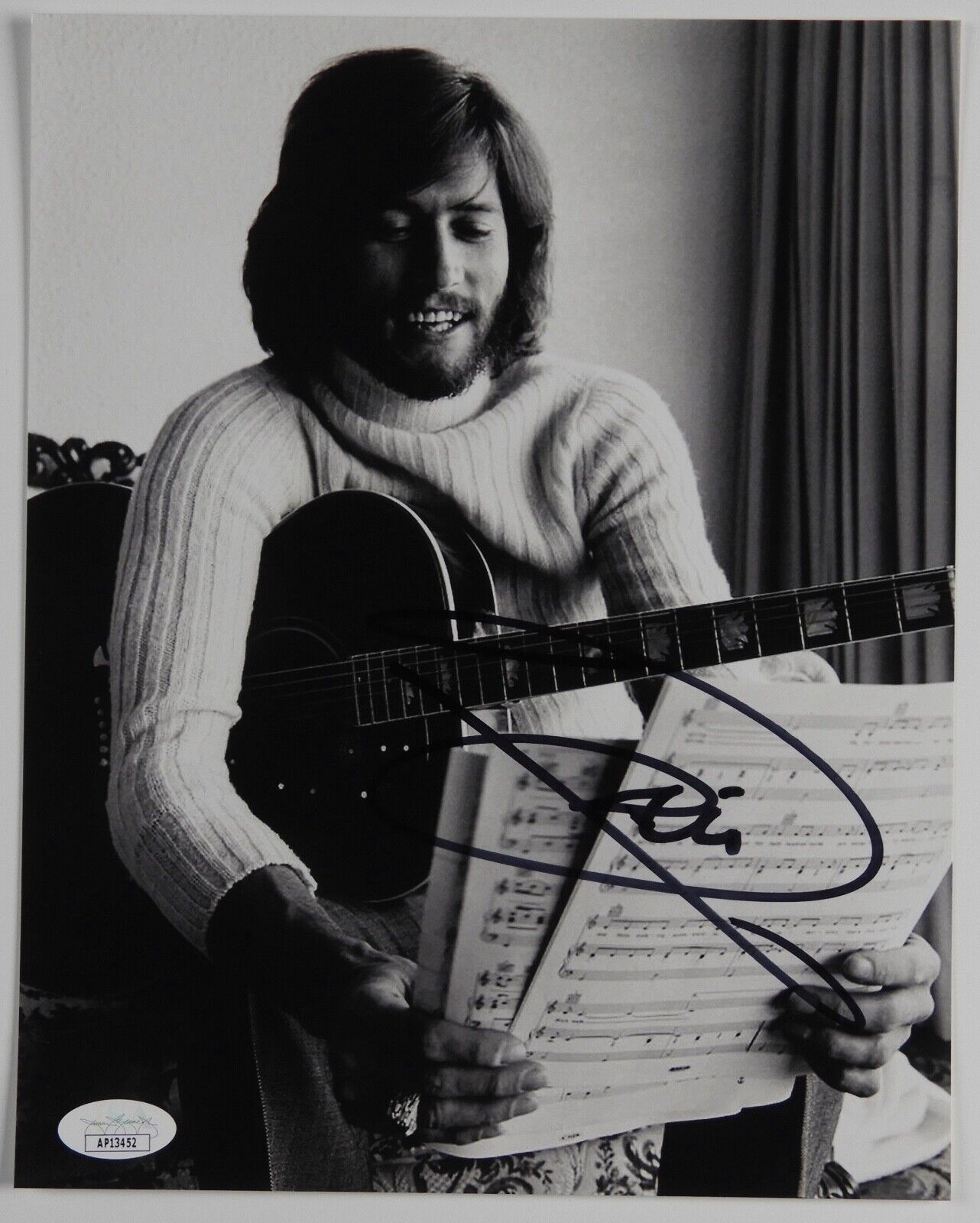 Barry Gibb JSA Signed Autograph 8 x 10 Photo The Bee Gees
