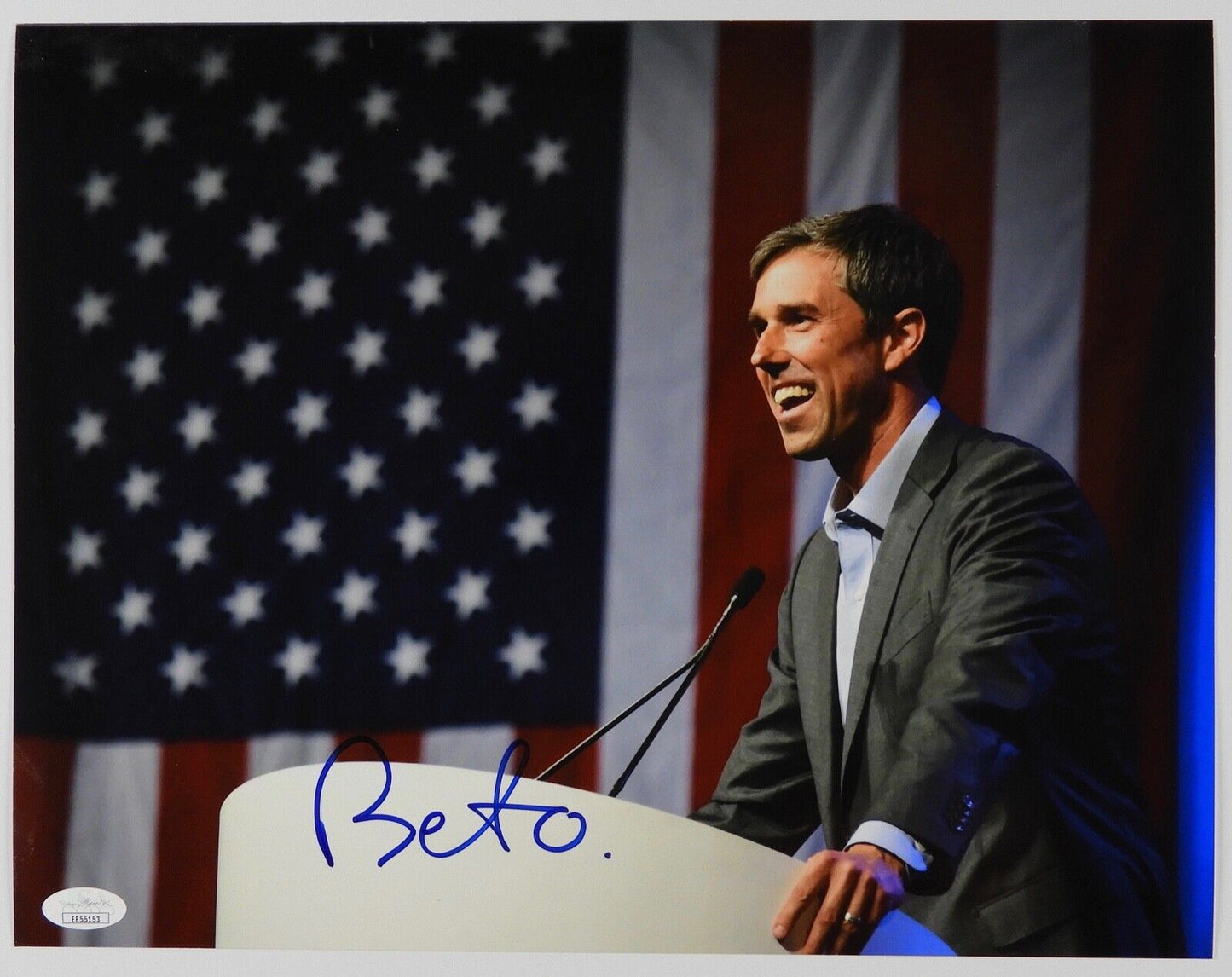 Beto O'Rourke Autograph Signed Photo 11 x 14 JSA COA