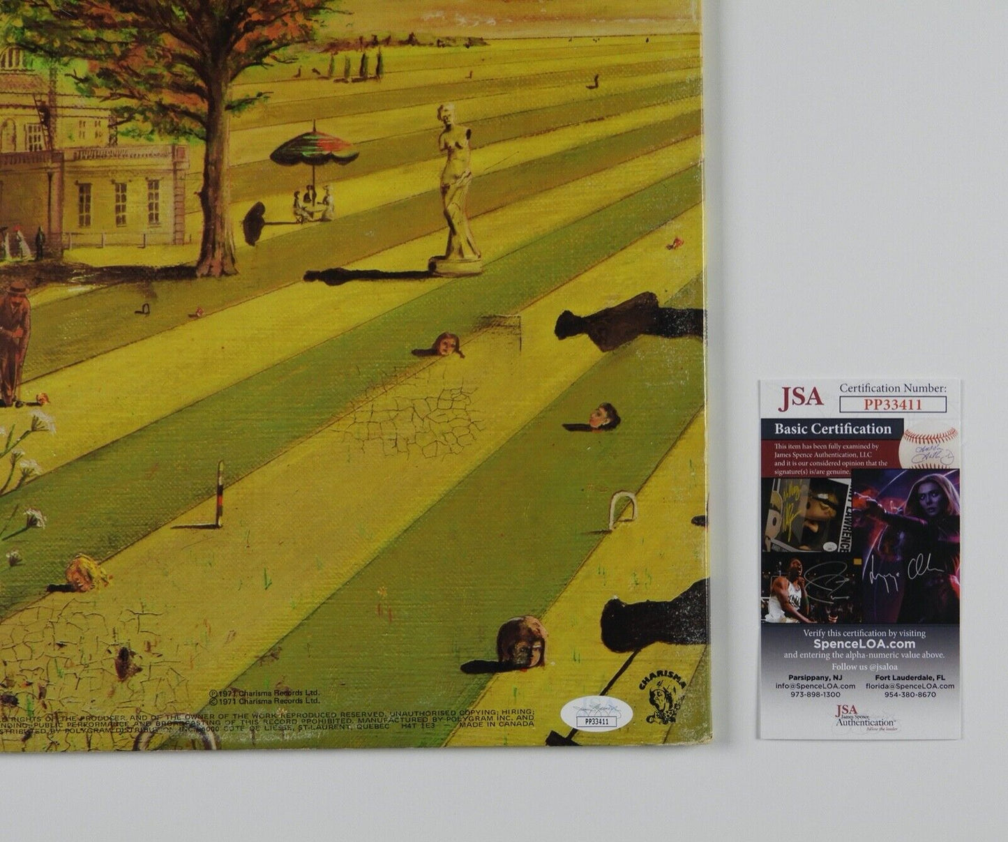 Genesis Steve Hackett JSA Signed Autograph Album Record LP Nursery Cryme