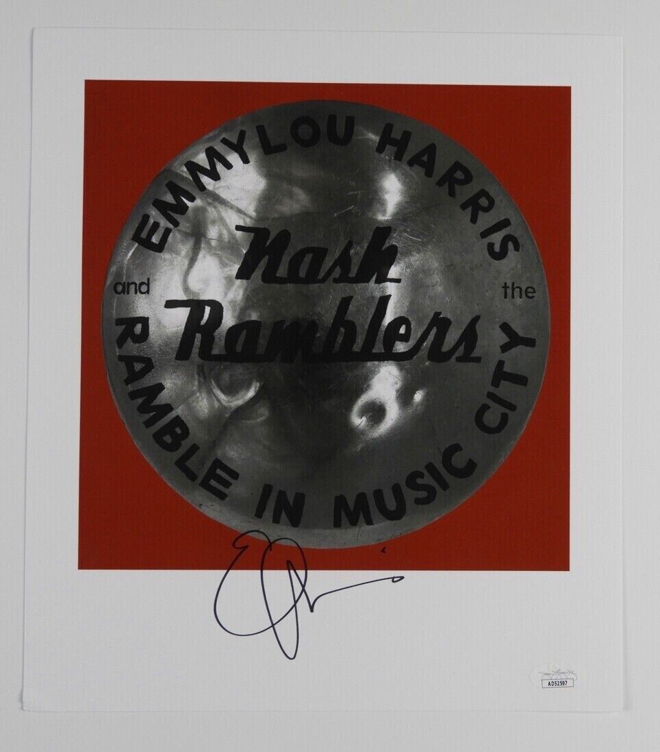 Emmylou Harris Autograph Signed Photo JSA LOA Lithograph Nash Ramblers